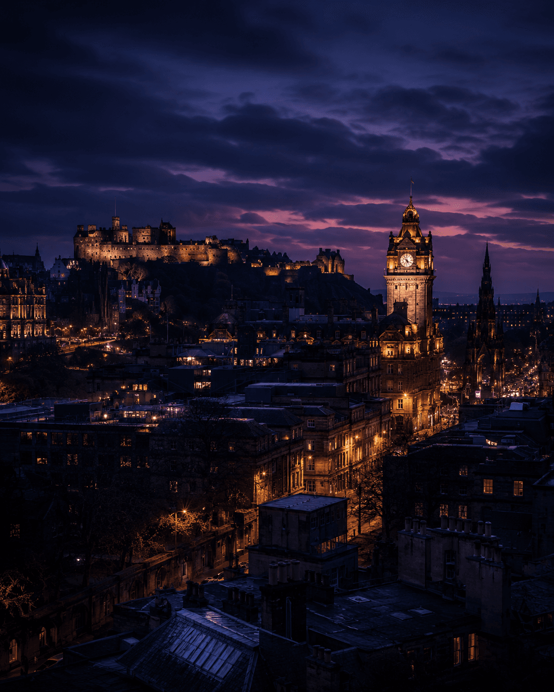Edinburgh at dusk